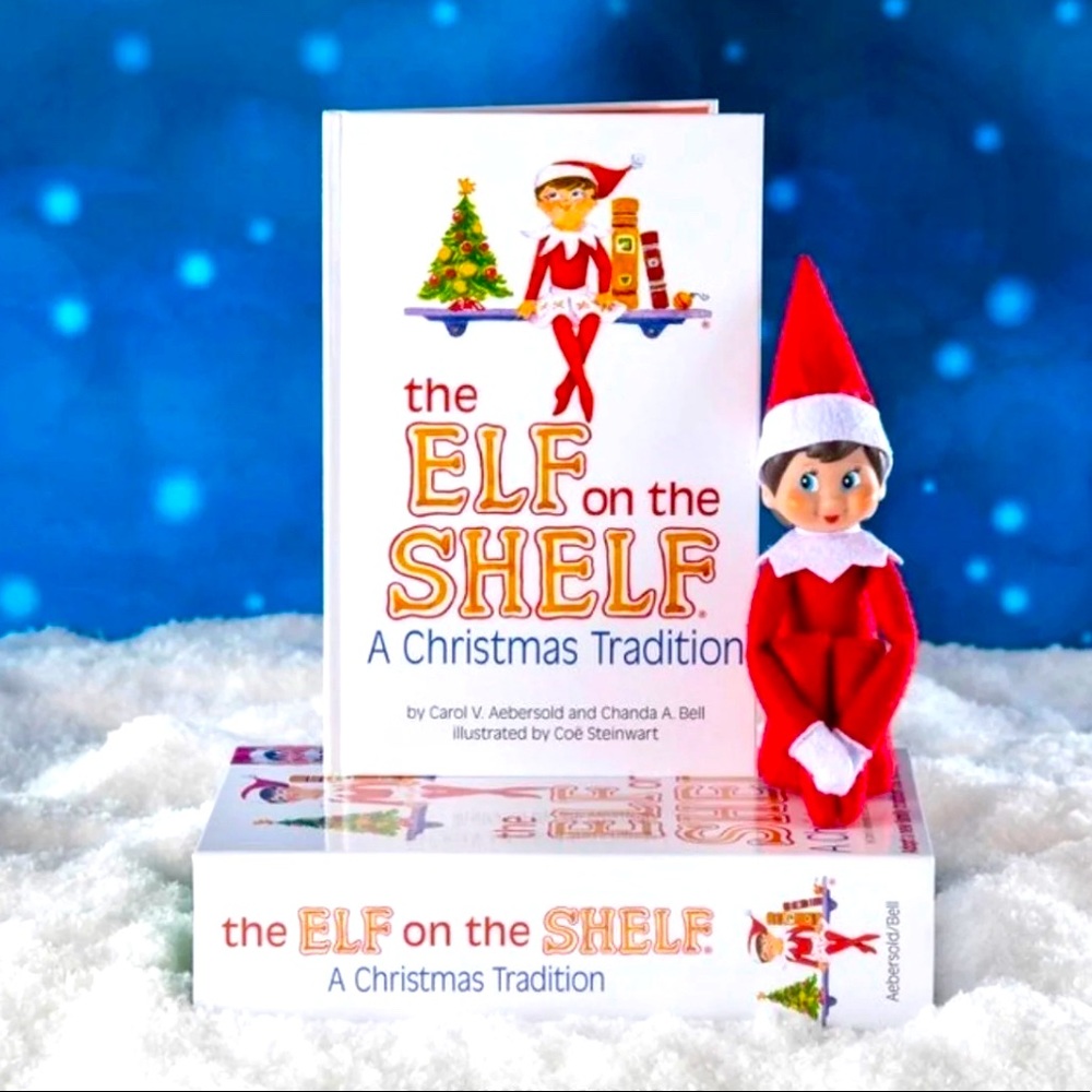 BRAND NEW! Girl Elf with BLUE EYES on the Shelf, with Christmas Storybook